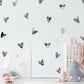 Watercolor Black Irregular Hearts Wall Decal Stickers - Just Kidding Store