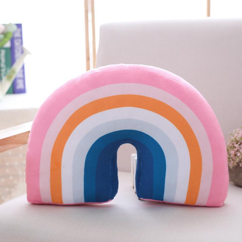 Rainbow Cushion - Nordic Style Pillow - Pink Red - Just Kidding Store 