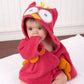 Baby Hooded Bathrobe - Red Owl - Just Kidding Store