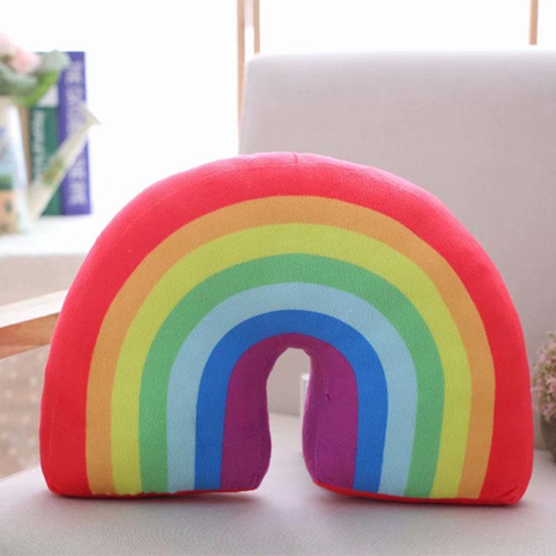 Rainbow Cushion - Nordic Style Pillow - Pink Red - Just Kidding Store 