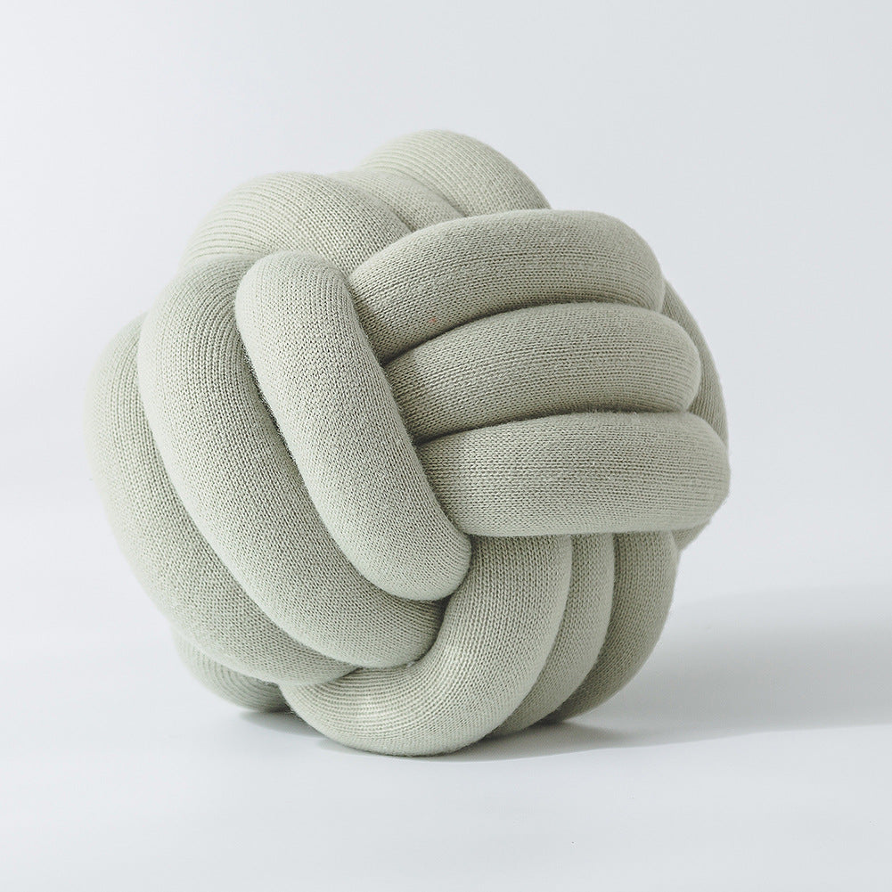 Handmade Sand Beige Knot Jersey Pillow - Just Kidding Store