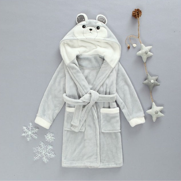 Silver Bear babies and kids bathrobes - Just Kidding
