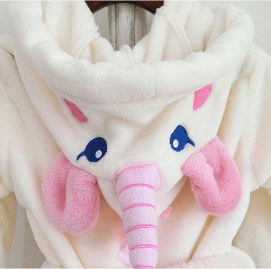 Ultra Soft Velvet Bathrobe Nightgown - Unicorn - Just Kidding Store