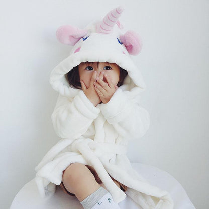 Ultra Soft Velvet Bathrobe Nightgown - Unicorn - Just Kidding Store