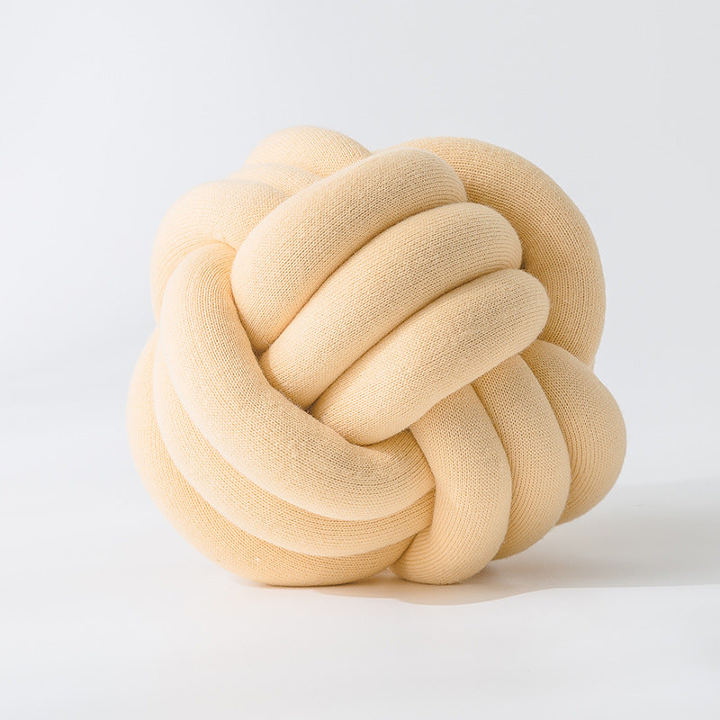 Handmade Yellow Knot Jersey Pillow - Just Kidding Store